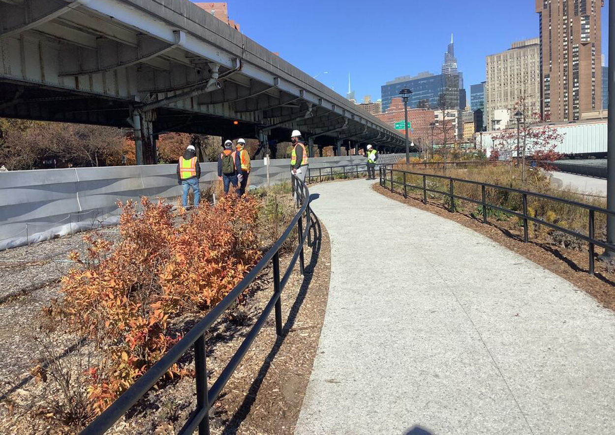 One of several mixed-use paths in the project area